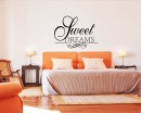 Sweet Dreams Quotes Wall Decal Motivational Vinyl Art Stickers
